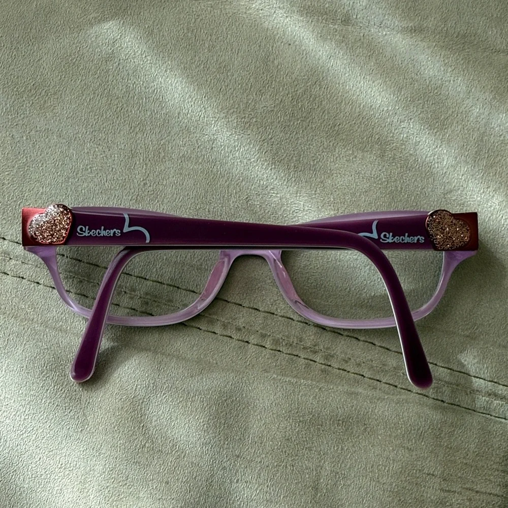 Sketchers Girls Purple Eyeglasses with Case